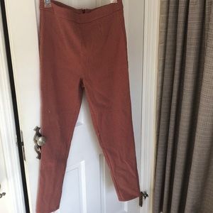 Urban Outfitters Orange Polka Dot Fitted Pants